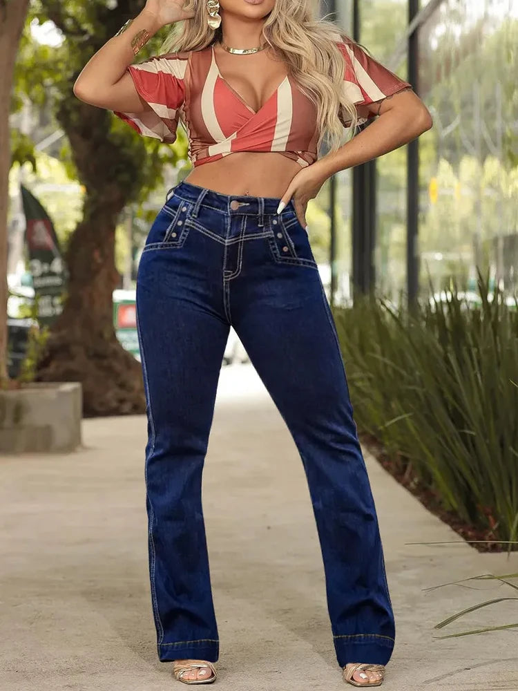 Western bootcut jeans