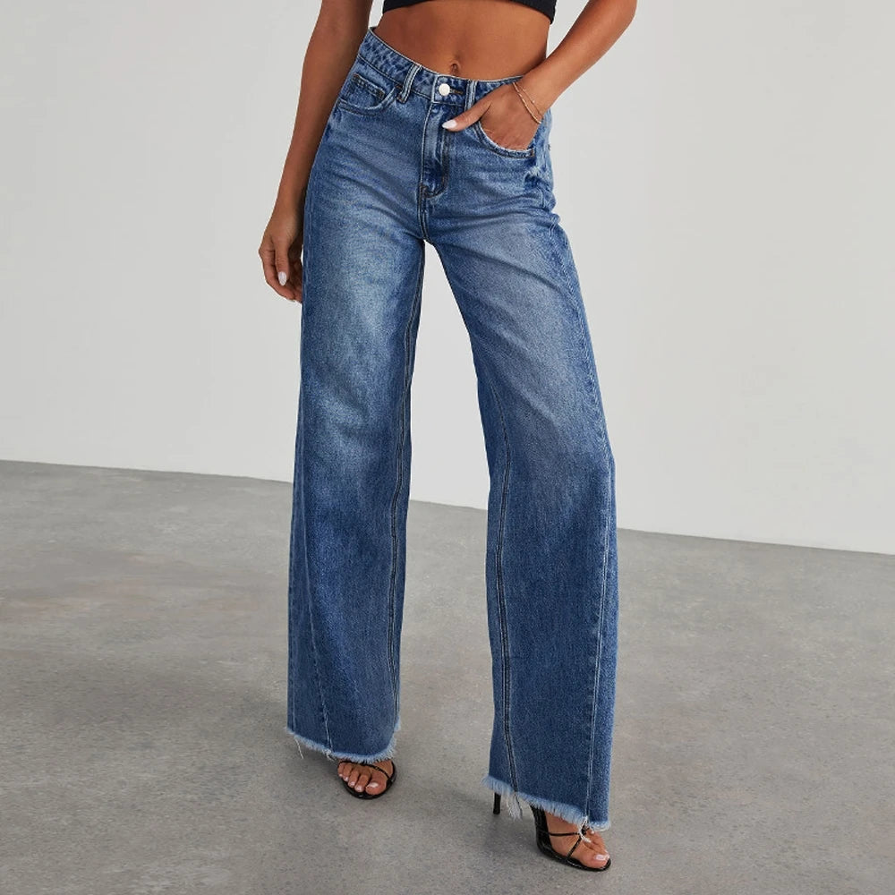 Cropped jeans dam