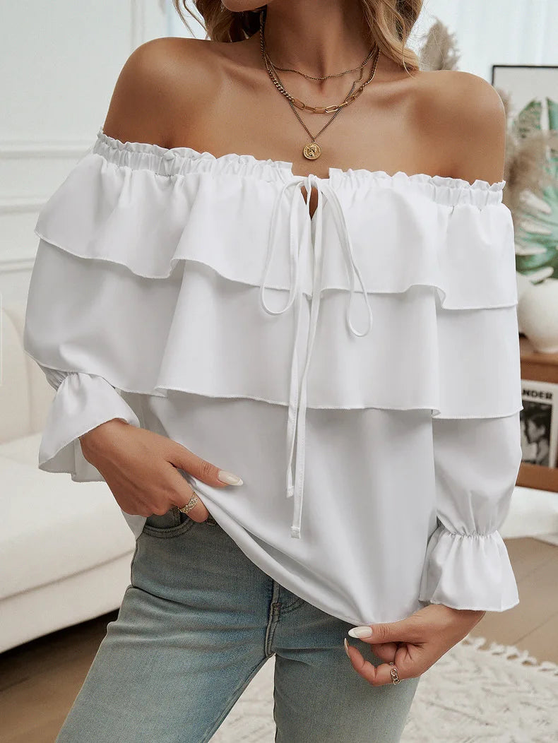 Off shoulder blus