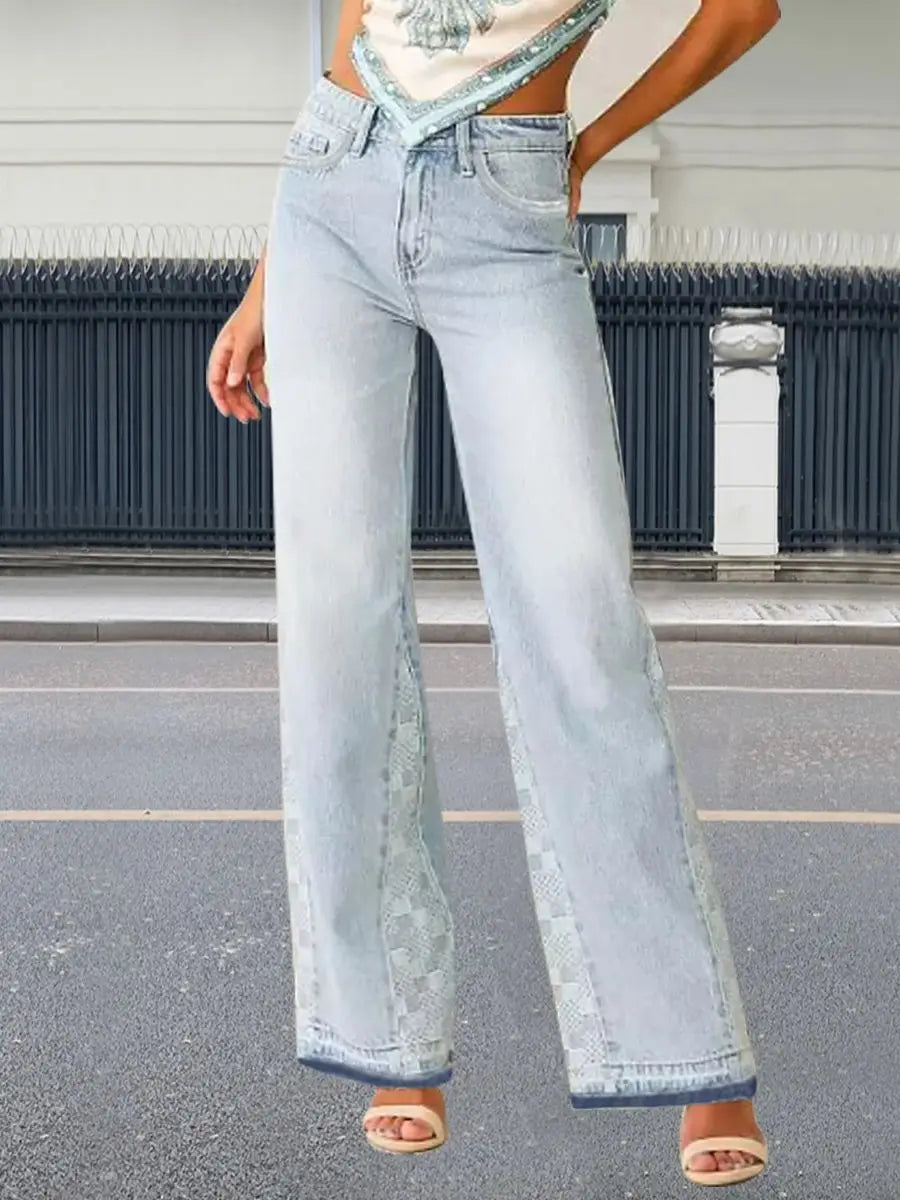 Ljusblå jeans dam
