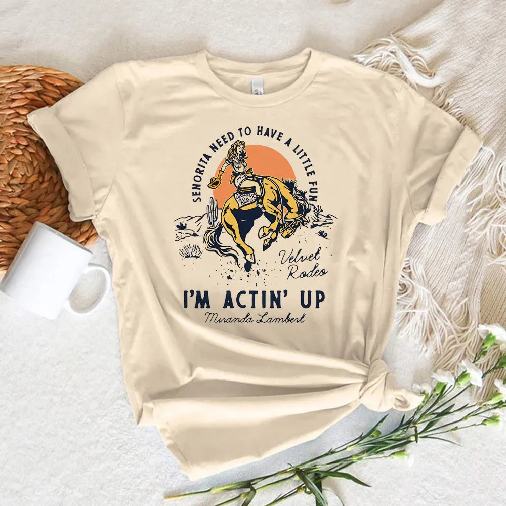 "Should've been a cowgirl" T-shirt
