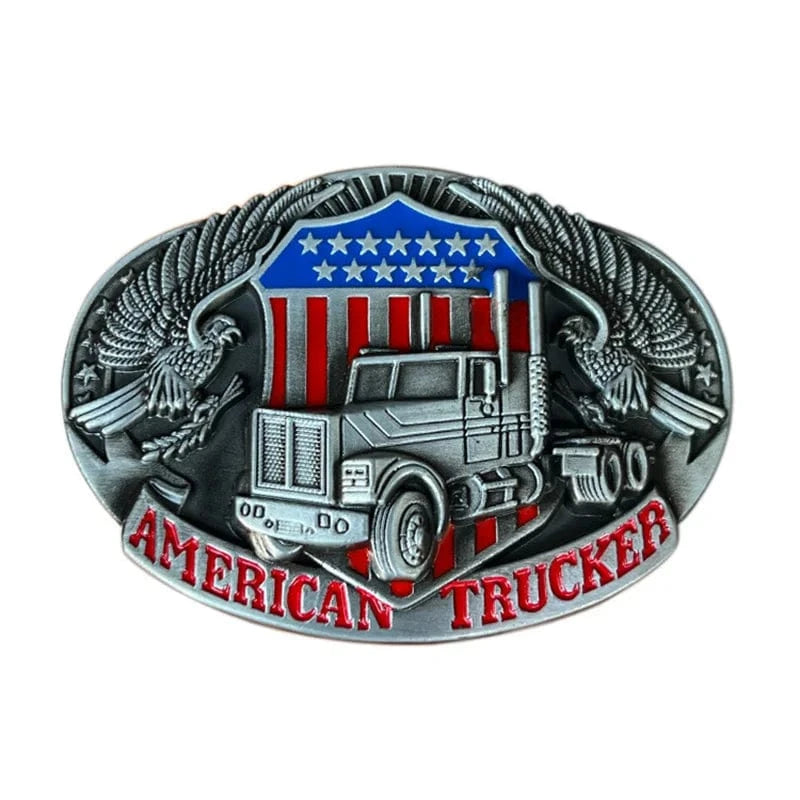 Bältespänne lastbil örn USA trucker patriot