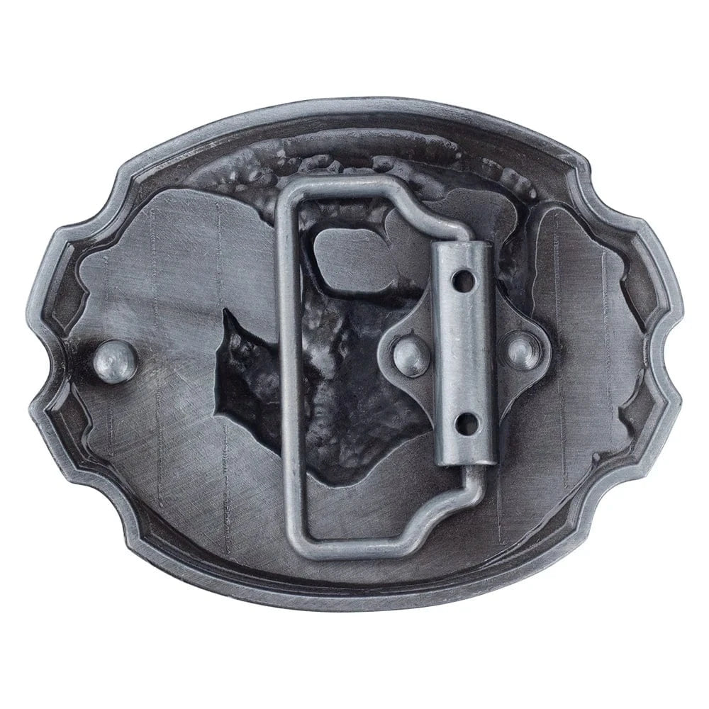 Bältesspänne björn djurmotiv western stil