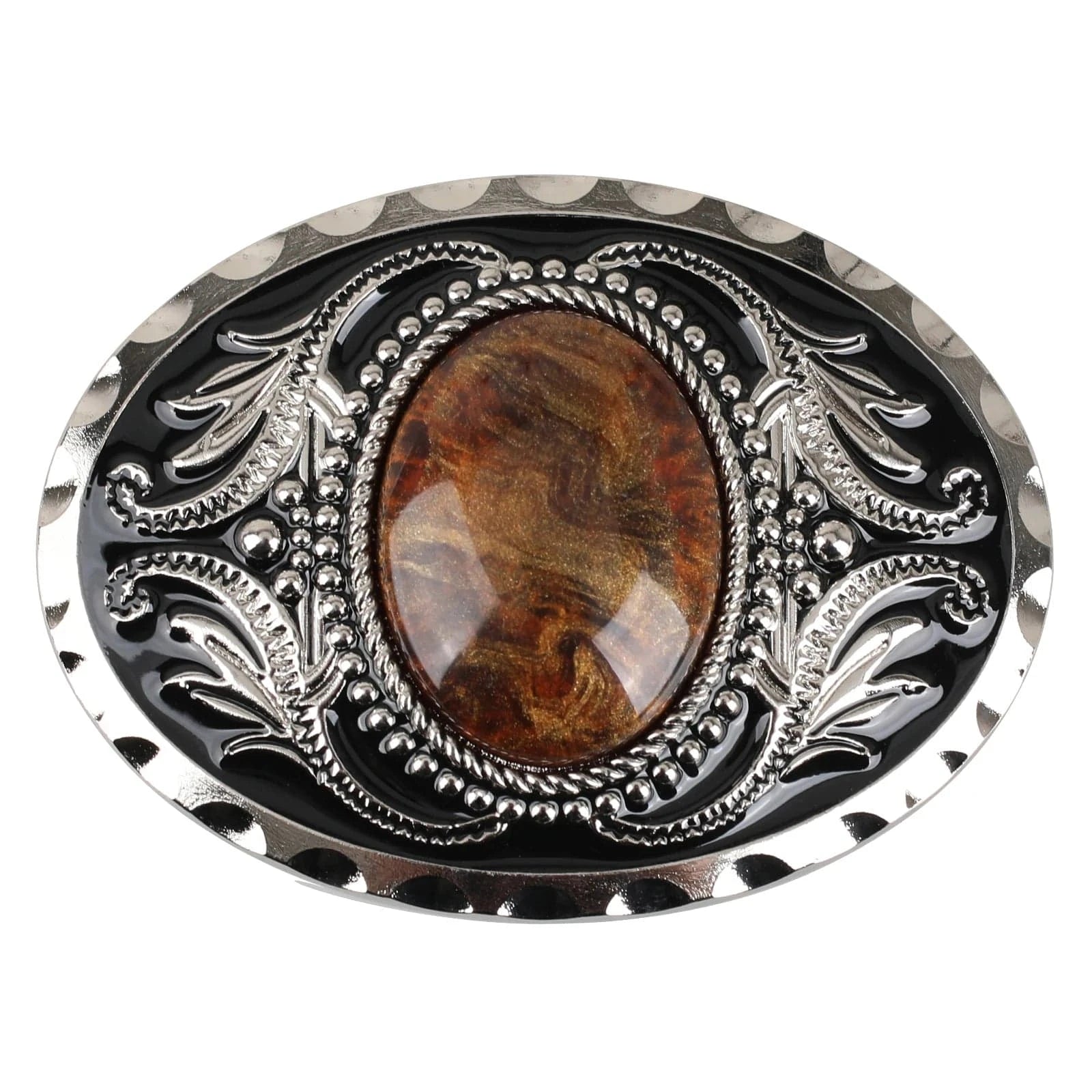 Bältesspänne Oval Sten