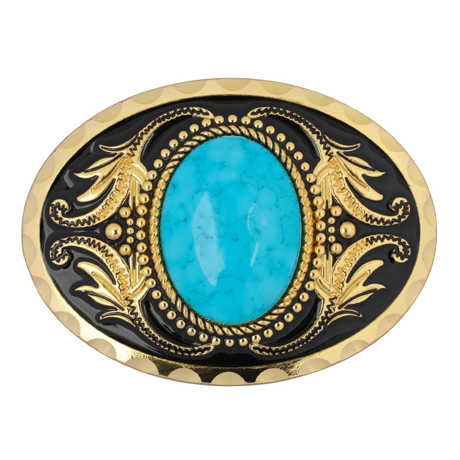 Bältesspänne Oval Sten