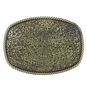 Bältesspänne retro blomma western stil zinklegering Guld