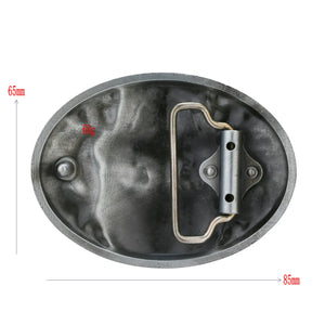 Bältesspänne western floral döskalle