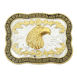 Bältesspänne western i silver- och guldfärg Modell 5