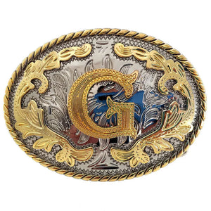 Bältesspänne western med bokstav G