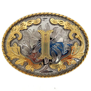 Bältesspänne western med bokstav I