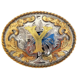 Bältesspänne western med bokstav Y