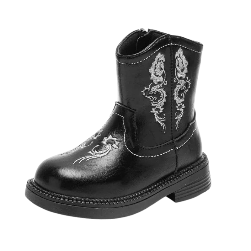 Barn cowboyboots med elegant västerndesign