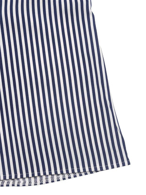 Blå vit randig blus dam