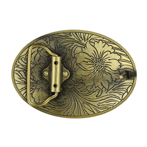 Blommig Bältesspänne Oval