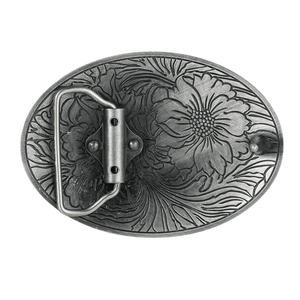 Blommig Bältesspänne Oval