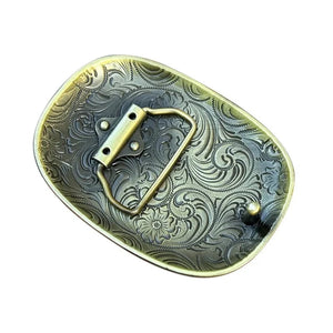 Blommig Bältesspänne Oval Design