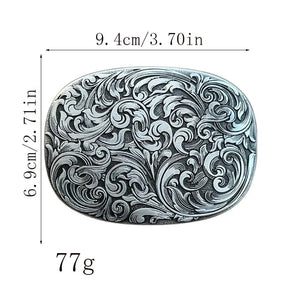 Blommig Bältesspänne Oval Design