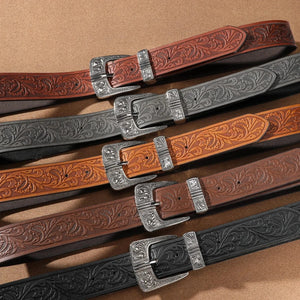 Blommigt westernbälte