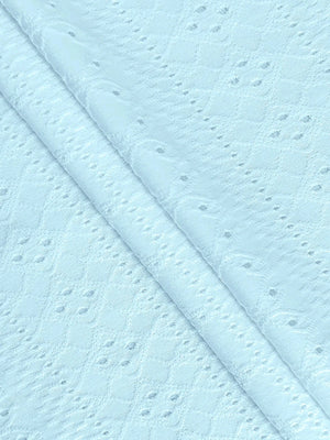 Blus med broderie anglaise