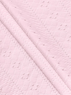 Blus med broderie anglaise