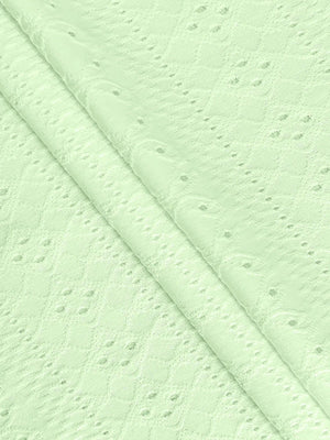 Blus med broderie anglaise