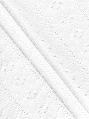 Blus med broderie anglaise