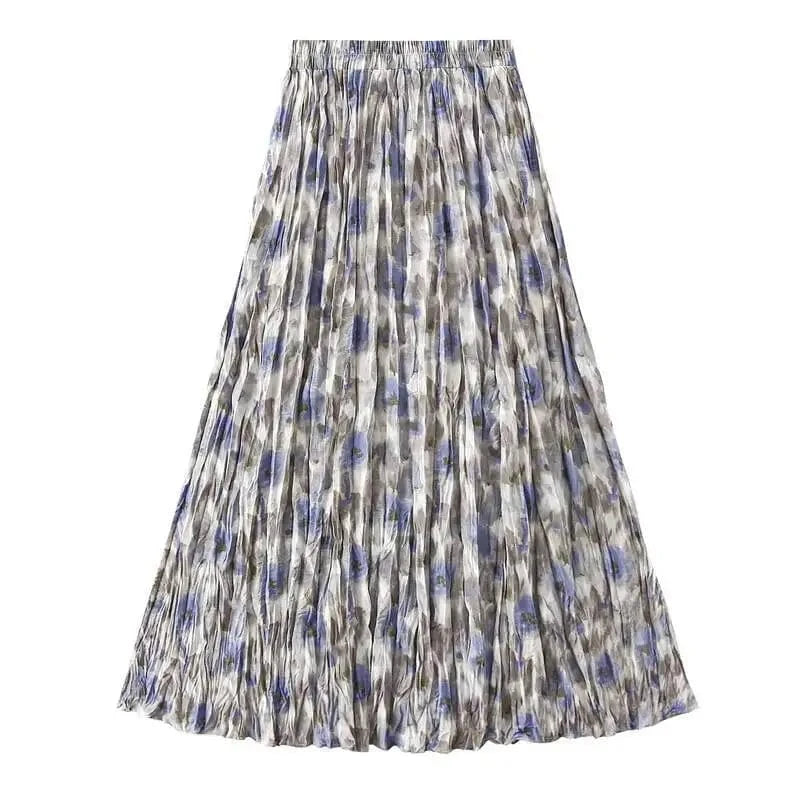 Bohemisk plisserad maxikjol