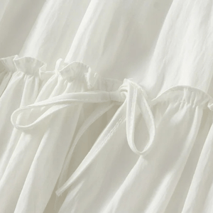 Bohemisk sommarkjol med knytdetaljer