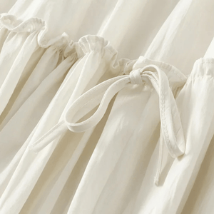 Bohemisk sommarkjol med knytdetaljer