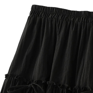 Bohemisk sommarkjol med knytdetaljer