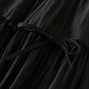 Bohemisk sommarkjol med knytdetaljer