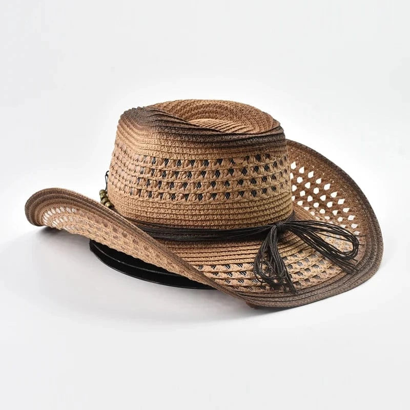 Boho cowboyhatt med fjäril