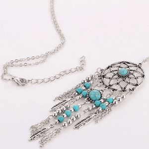 Boho halsband drömfångare Silver