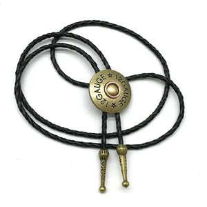 Bolo tie i rund metall med 12 Gauge-design