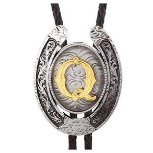 Bolo tie med bokstavsemblem A–Z Silver Q