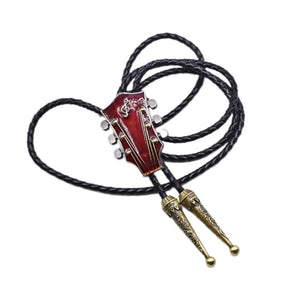 Bolo tie med gitarrhänge i emalj