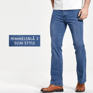 Bootcut jeans herr Stretch himmelsblå 2 / 27