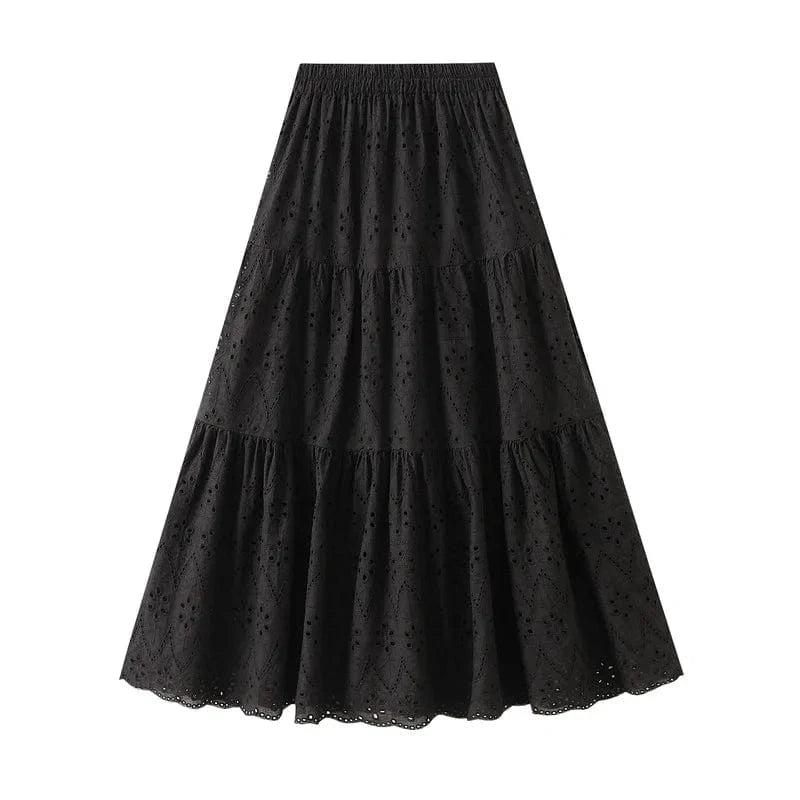 Broderie anglaise kjol