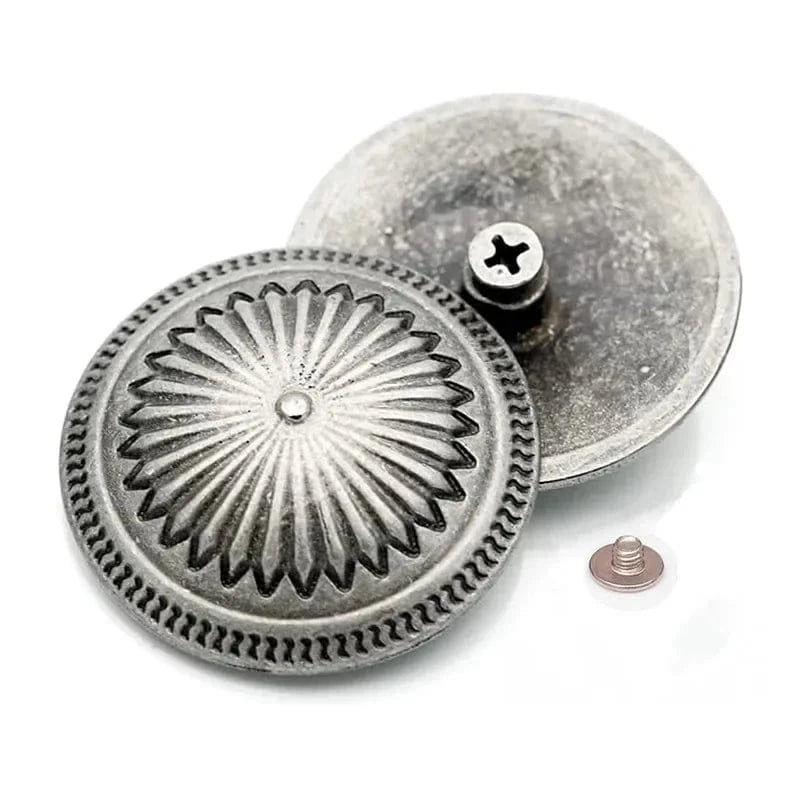 Concho Antiksilver Daisyformad