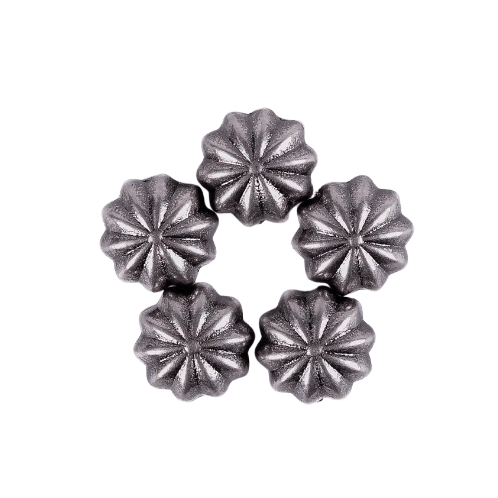 Concho Antiksilver i Pumpaform för Läderhantverk