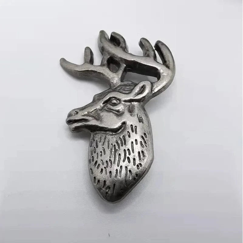 Concho Hjorthuvud i Antiksilver