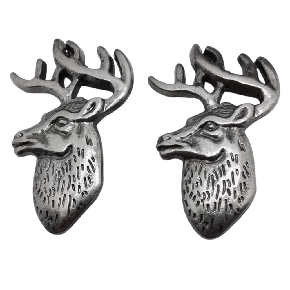 Concho Hjorthuvud i Antiksilver