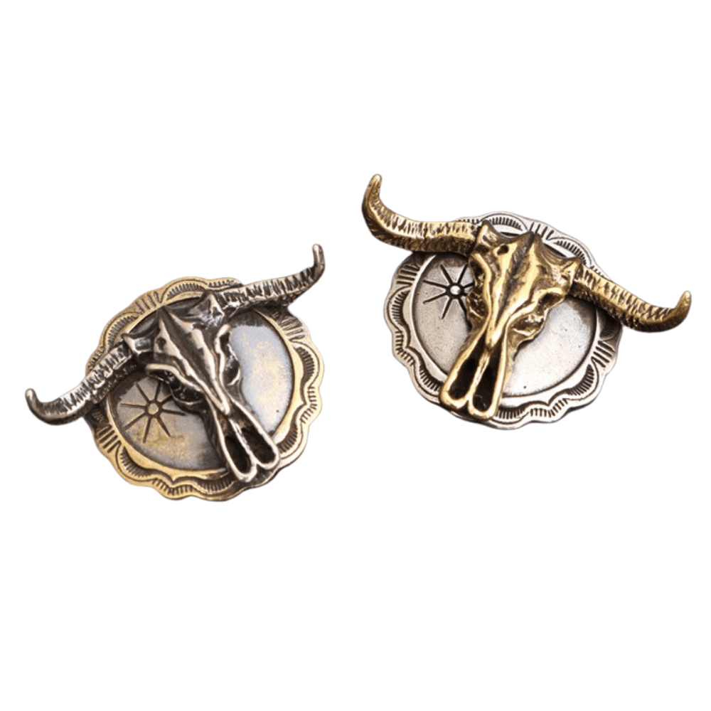 Concho i Mässing med Buffelskalle