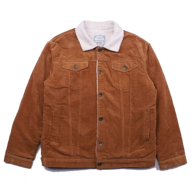 Corduroy jacka herr Khaki / S