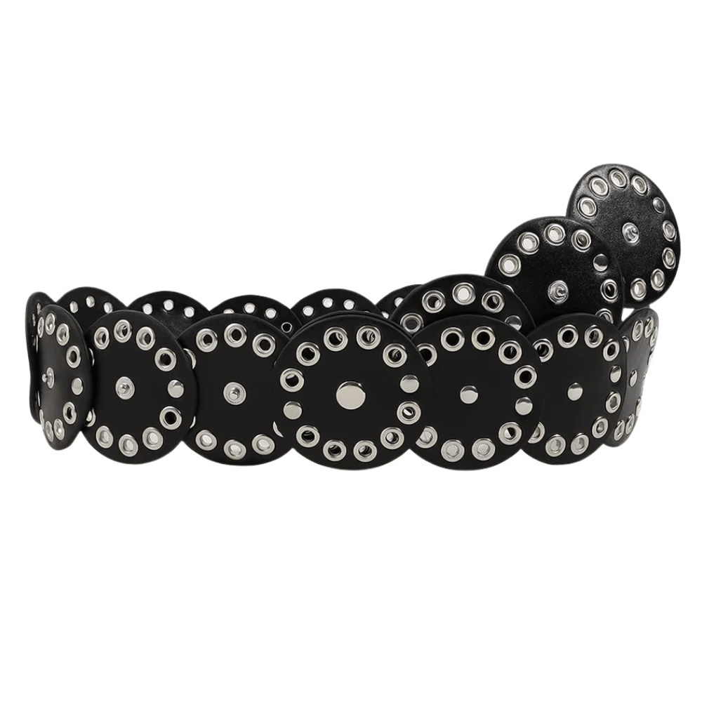 Cowboybälte med Bohemisk Stil Svart silver