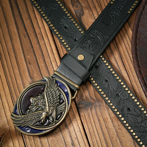 Cowboybälte med majestätiskt örnspänne
