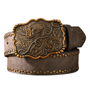 Cowboybälte med vintage spänne