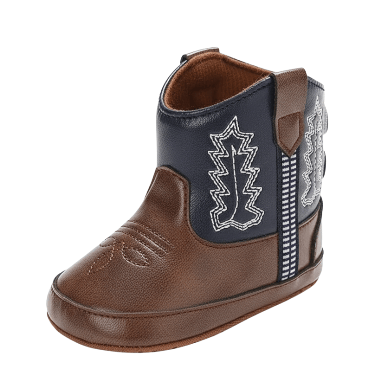 Cowboyboots baby mjukt skinn halkfria