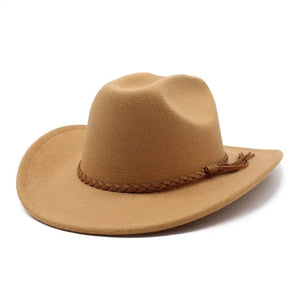 Cowboyhatt Flätad Rem Kamel / 57-58cm
