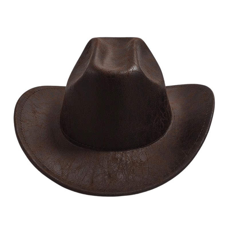 Cowboyhatt i vintageimitation av läder